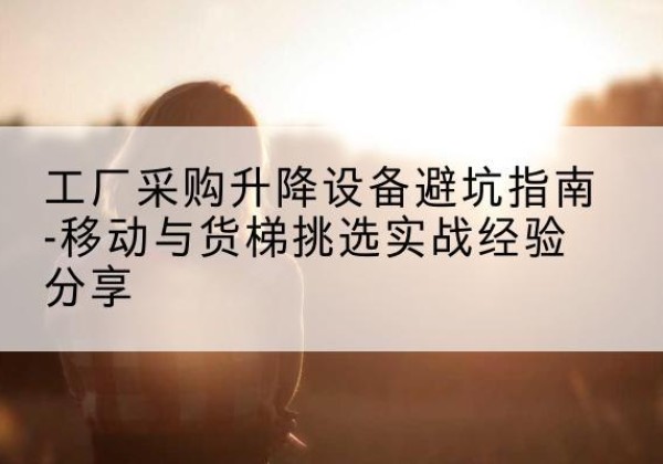 西畴移动式升降机怎么选-工厂采购升降设备避坑指南-移动与货梯挑选实战经验分享